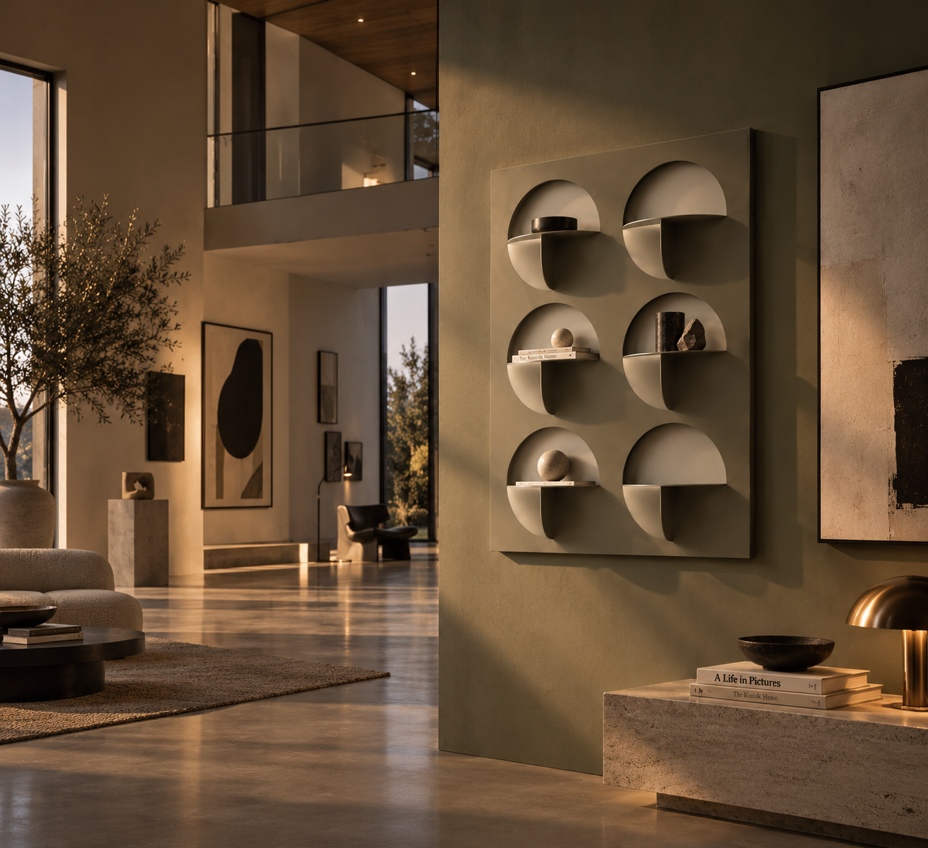 Orbit-wall shelf