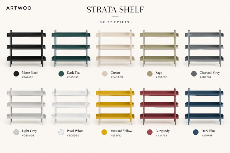 STRATA — Three-Tier Shelf